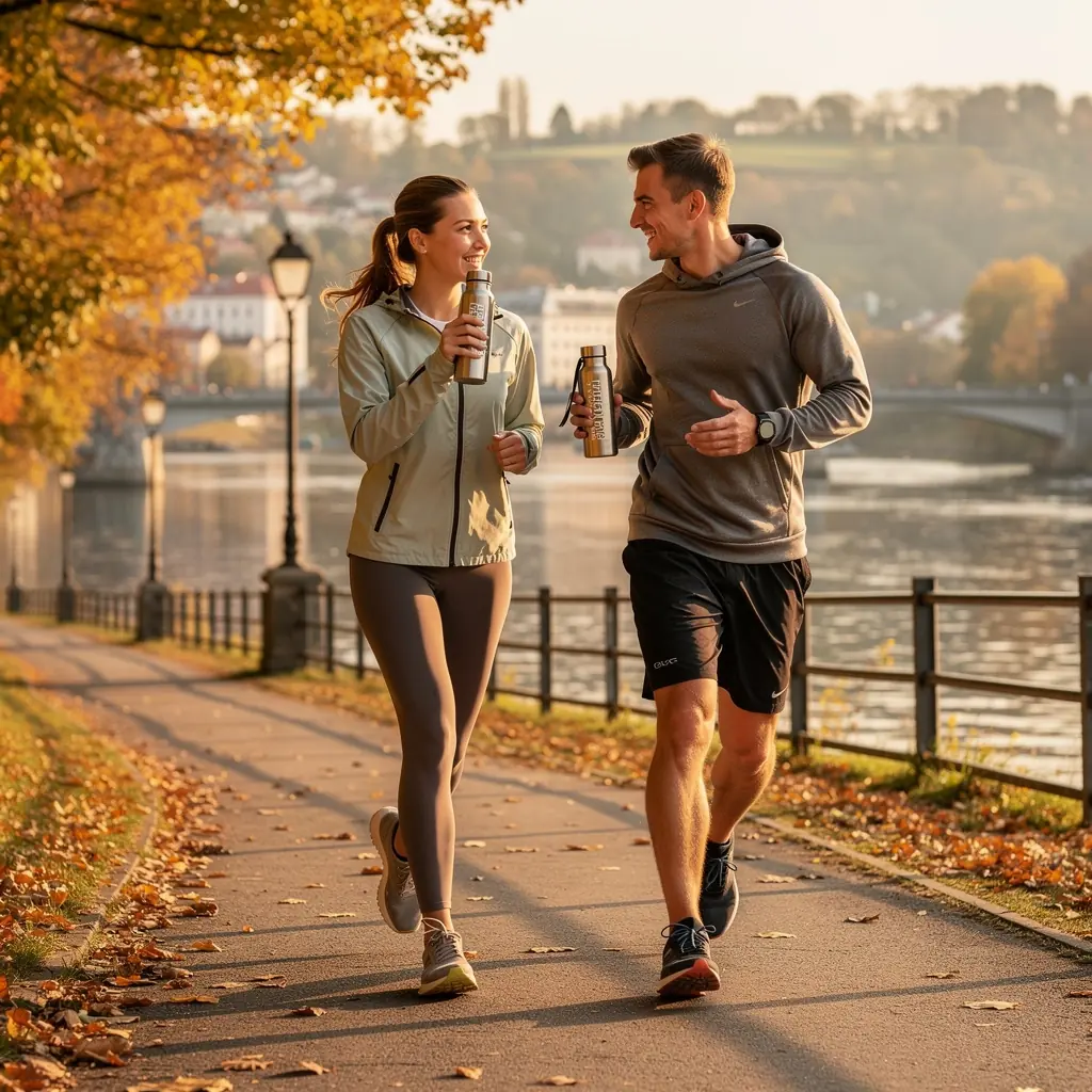 Gaivus mėtų arbatos puodelis, skleidžiantis aromatą.
