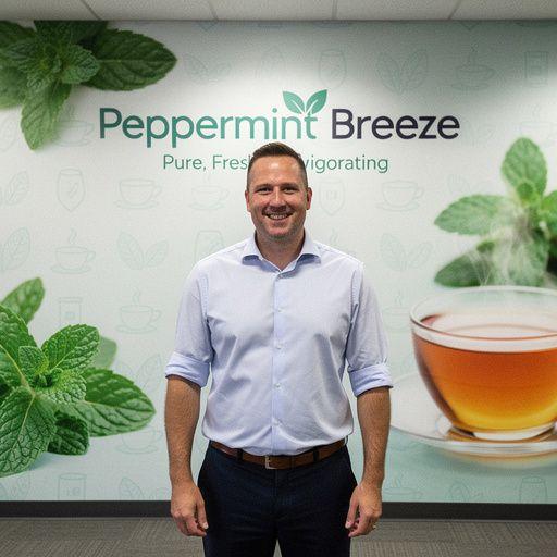 Mėtų lapai, skirti arbatos paruošimui, švieži ir žali